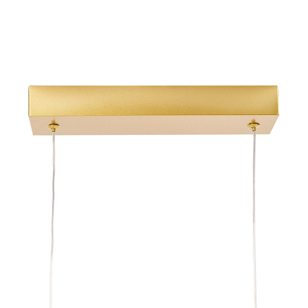 Lampada a sospensione LED in metallo dorato Luce moderna di design Illuminazione d'accento