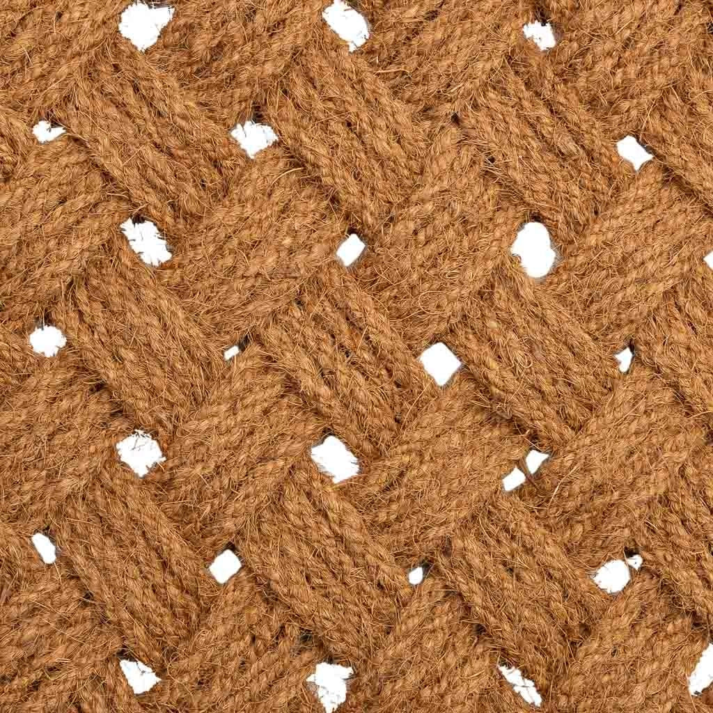 Zerbino in corda di cocco marrone 80x50x3