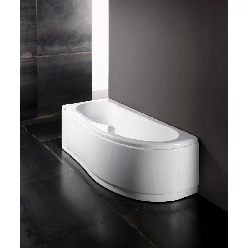 Guscio vasca 170 x 70 sx rettangolare serie genny con pannello
