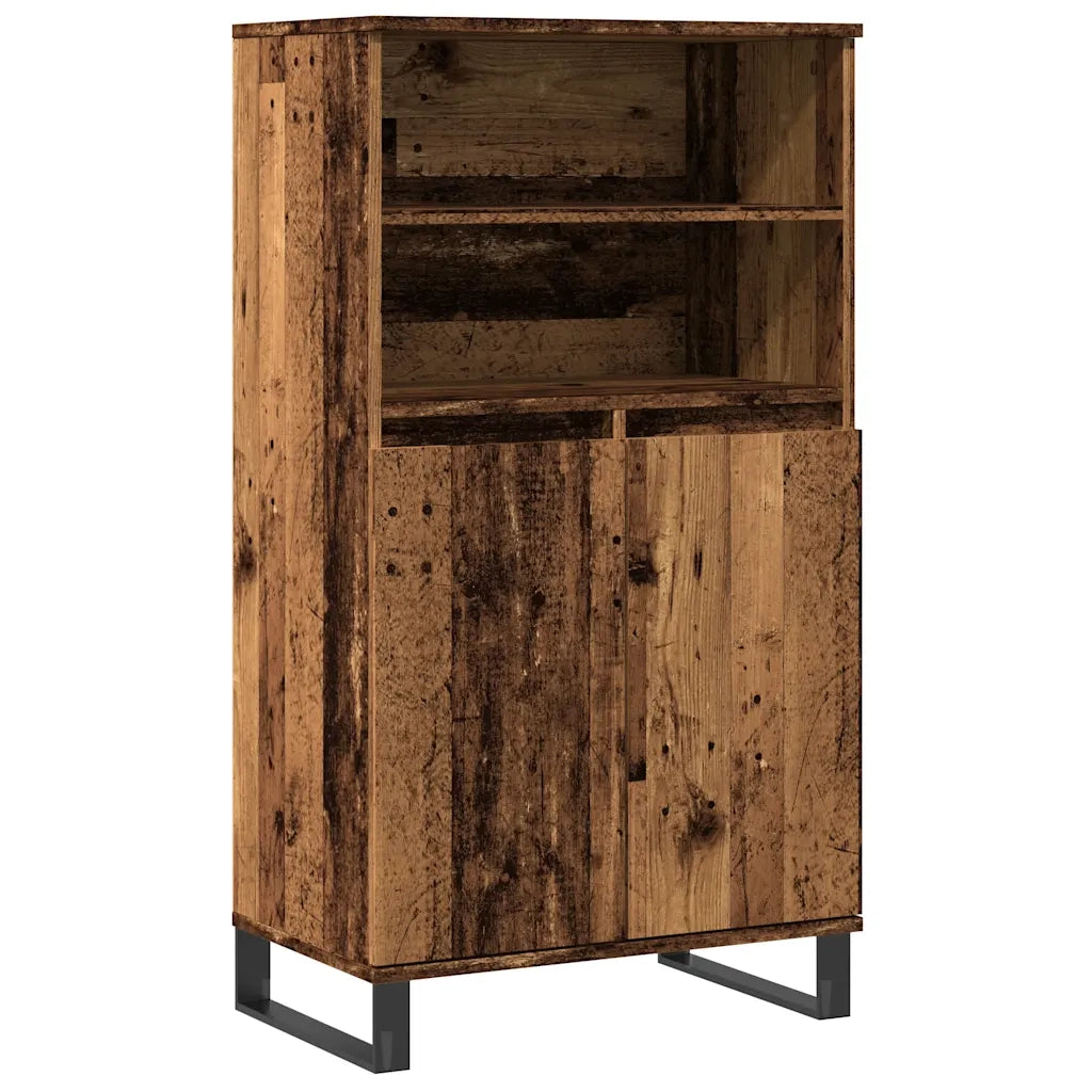 Credenza-Buffet-Armadio da cucina Legno Antico 60x36x110 cm in Legno Multistrato 478232