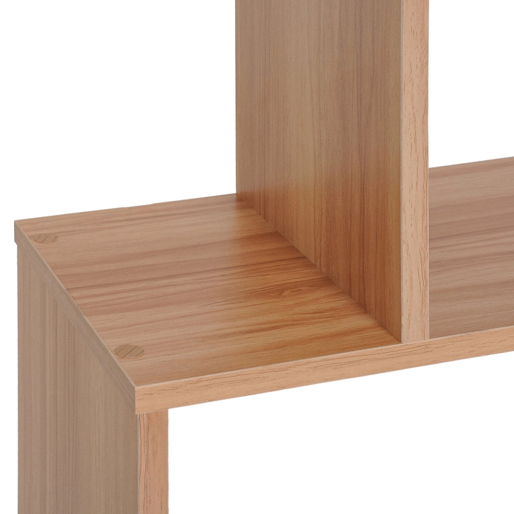 Libreria Design Moderno in Legno con 6 Ripiani Legno Naturale 80x23x192 cm