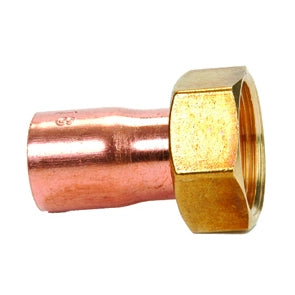 MEZZO BOCCHETTONE RAME FF CON DADO GIREVOLE- 3/4 x 18- IBP- pezzi 1