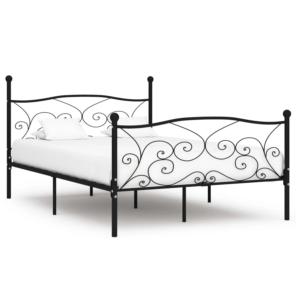 Giroletto con Doghe Nero in Metallo 120x200 cm cod mxl 53519