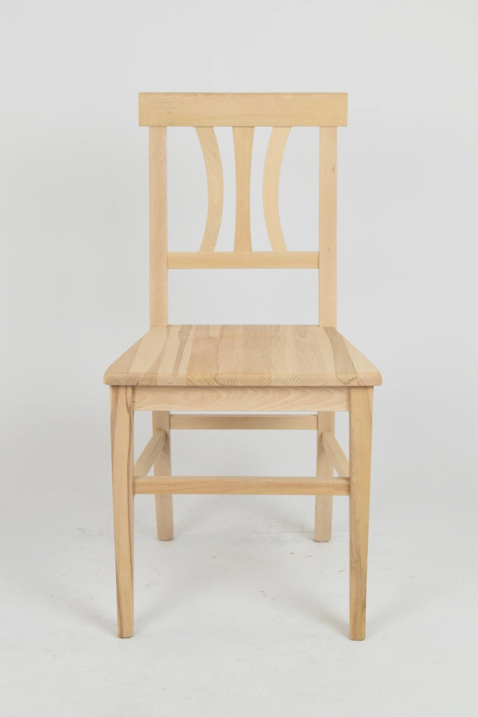 Set 6 sedie Artemisia Tommychairs, struttura in legno di faggio levigato, non trattato, 100% naturale e seduta in legno