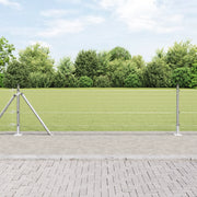 Set di Pali per Recinzione 25 x 0.5 m Set di 2 Acciaio zincato