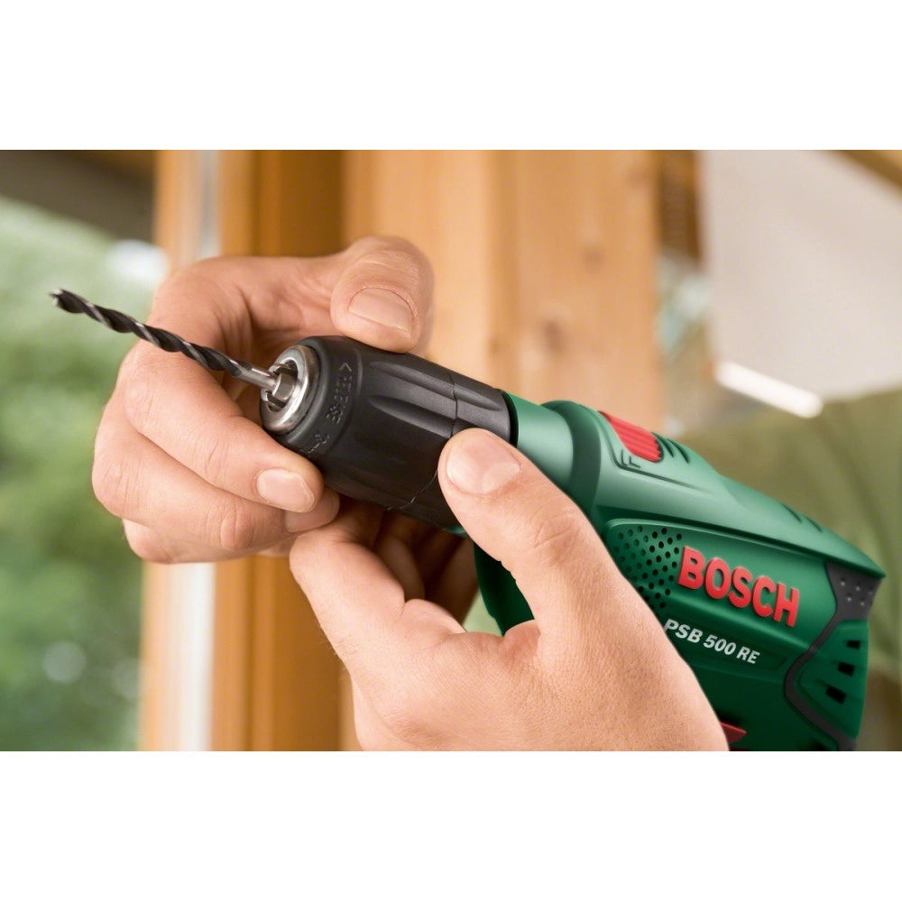 Trade Shop - Trapano Battente Avvitatore Percussione Con Valigetta Bosch Psb Easy 500 Watt -