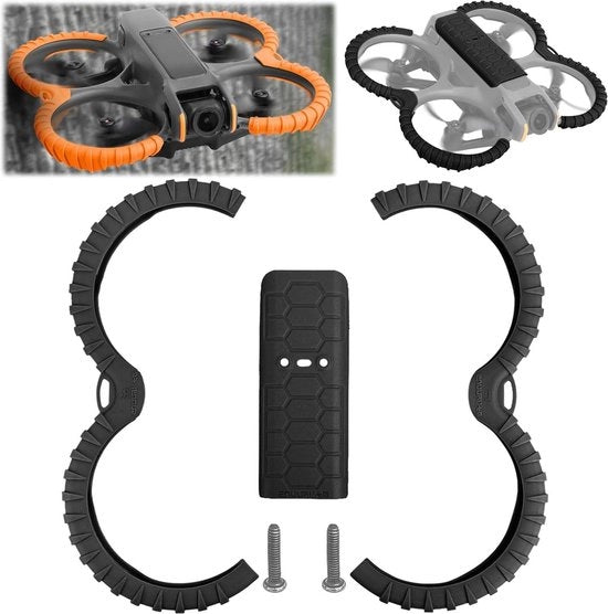 Guardia del Propulsore - Compatibile con DJI Avata 2 - Protezione e Copertura del Drone - Anello di Protezione contro la Collisione - Kit Accessori - Nero