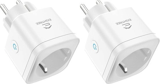 Pil Smart 3680W con Contatore di Consumo di Energia e Comando vocale e Timer - Compatibile con Alexa e Google Assistant - Set da 2
