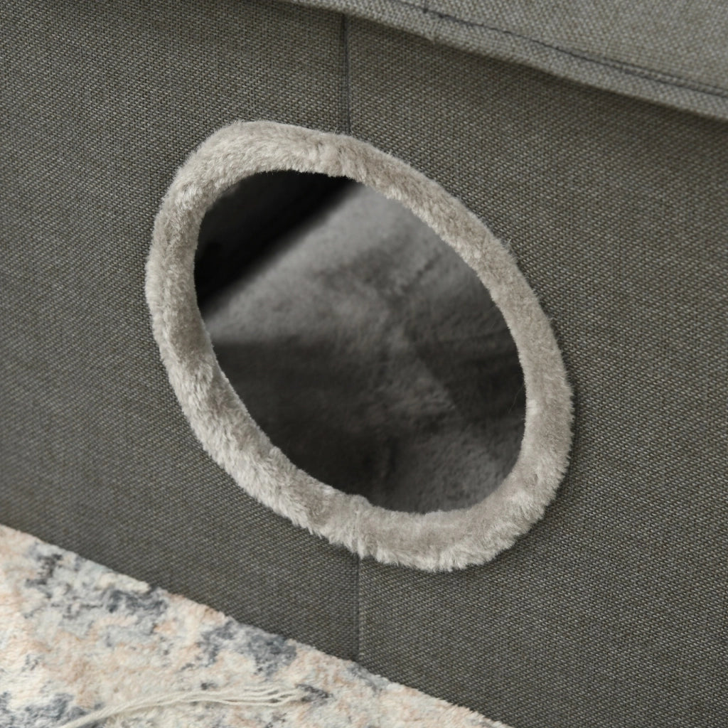 Letto per gatti con cuscino ¨C zephmum ¨C khaki/verde