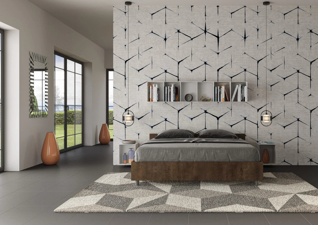 Letto Matrimoniale 160x190 cm con Rete e Contenitore Alzata Comoda Testata Bassa Nuamo Noce