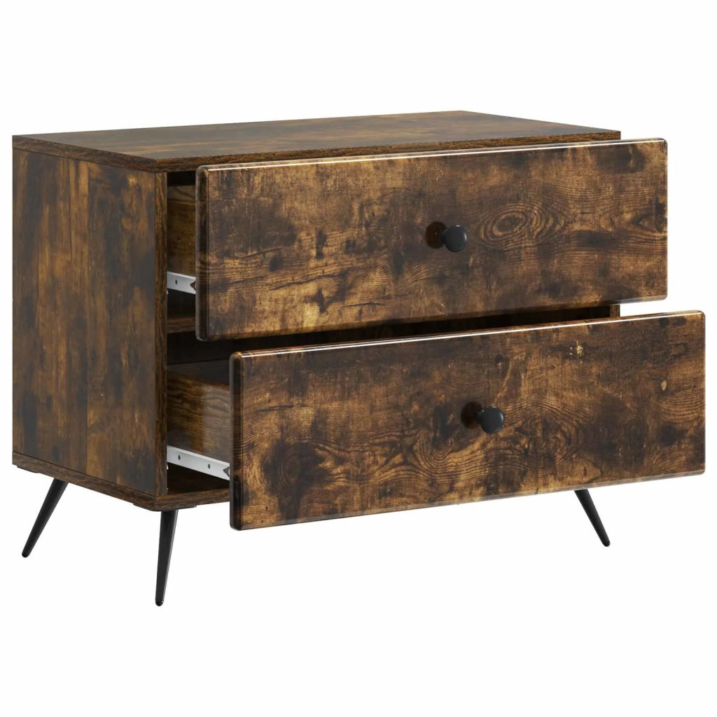 Armadio da Notte Rovere Fumo 62 x 34,5 x 47,5 cm 895470
