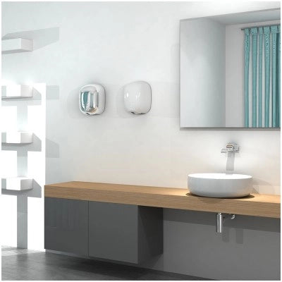 Asciugamani elettrico bianco con fotocellula 1100W