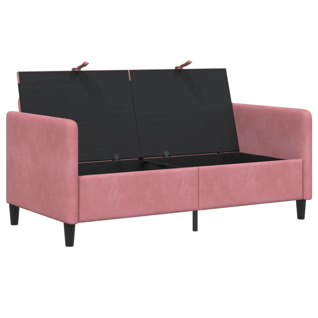 Divano con Storage Rosa 152 x 78 x 87 cm Poliestere 42036937