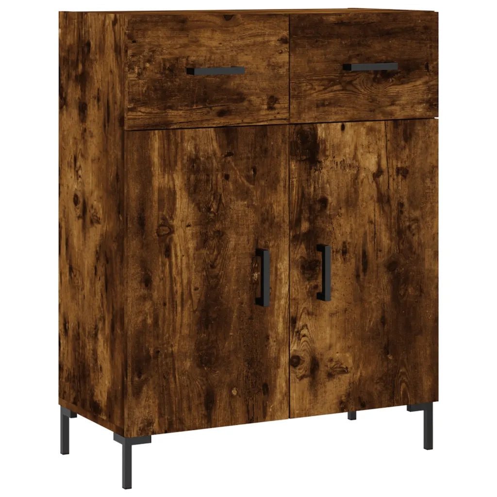 Credenza Rovere Fumo  69,5x34x180 cm in Legno Multistrato 3198534