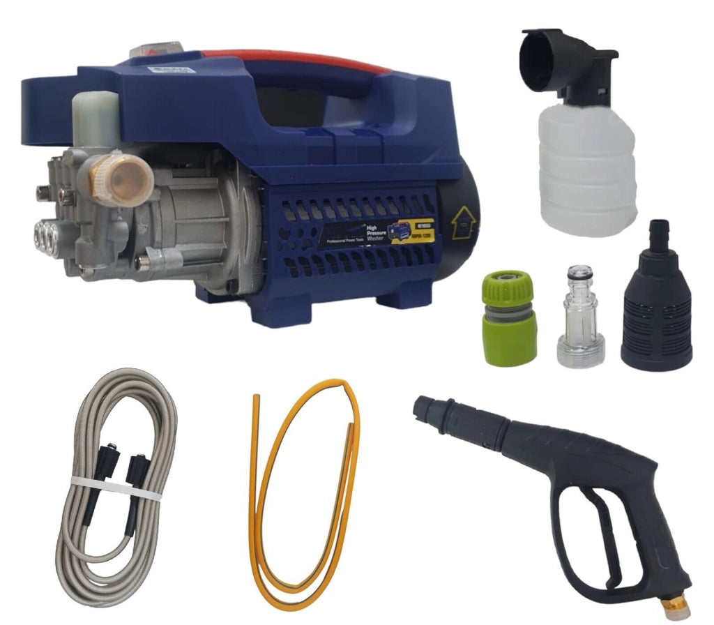 Idropulitrice elettrica compatta 1200W 100 BAR 7L/Min completa di accessori RHPW