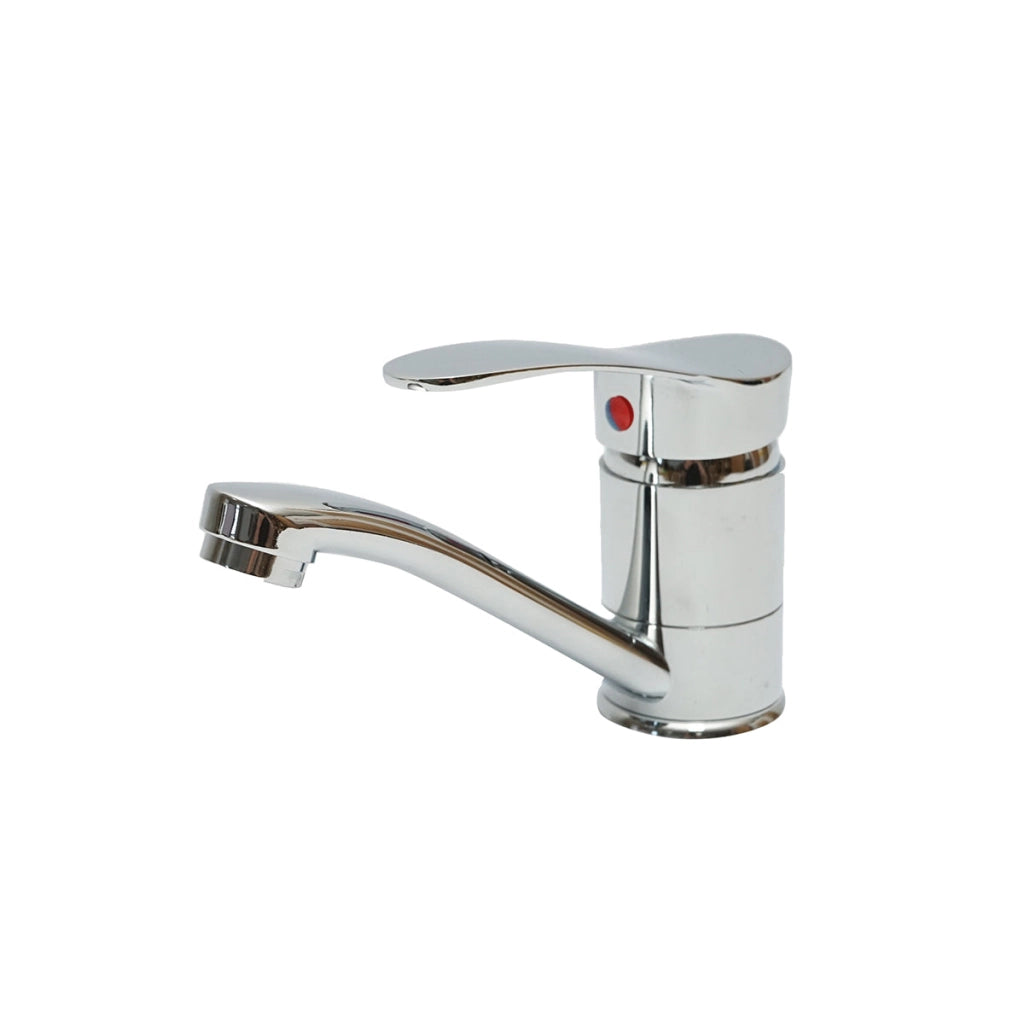 Miscelatore per lavello da cucina con bocca girevole 19 cm, cromato lucido Breckner Germany