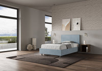 Letto Singolo 80x210 cm Senza Rete Adele Azzurro