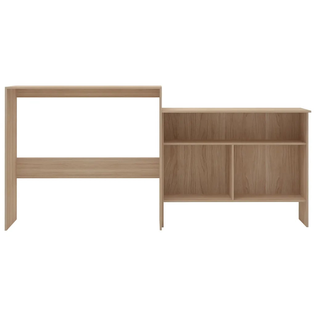 Tavolo da Bar a 2 Livelli Rovere 130x40x120 cm  cod mxl 73507