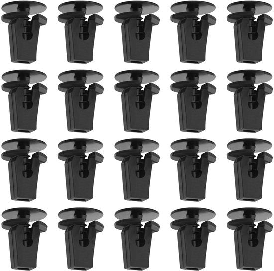 Fissaggio Torx - Set di Clip di Montaggio - Nero - Sfoderatura - Ideale per Audi e Volkswagen - 20 Pezzi