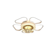 Lampadario da soffitto LED Plafoniera design moderno fiore cristalli IP20 50W luce calda