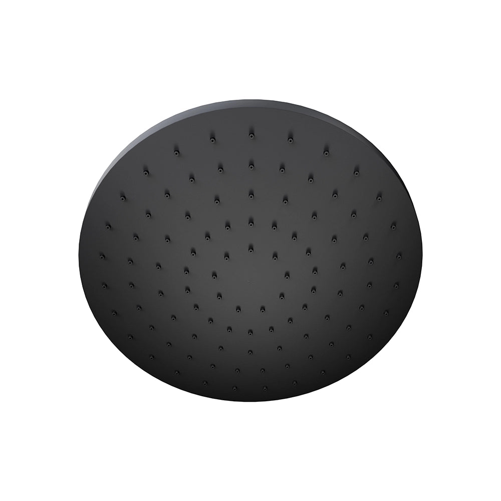 Set doccia nero opaco - Miscelatore incasso 2 vie Virna, braccio 30cm, soffione 20cm e doccino