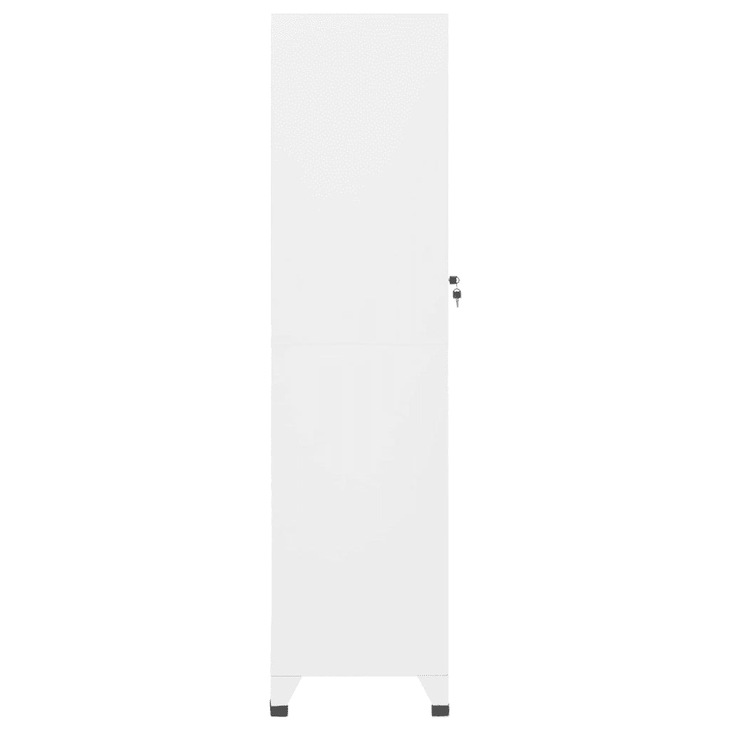 Armadietto con Serratura Bianco 38x45x180 cm in Acciaio cod mxl 64498