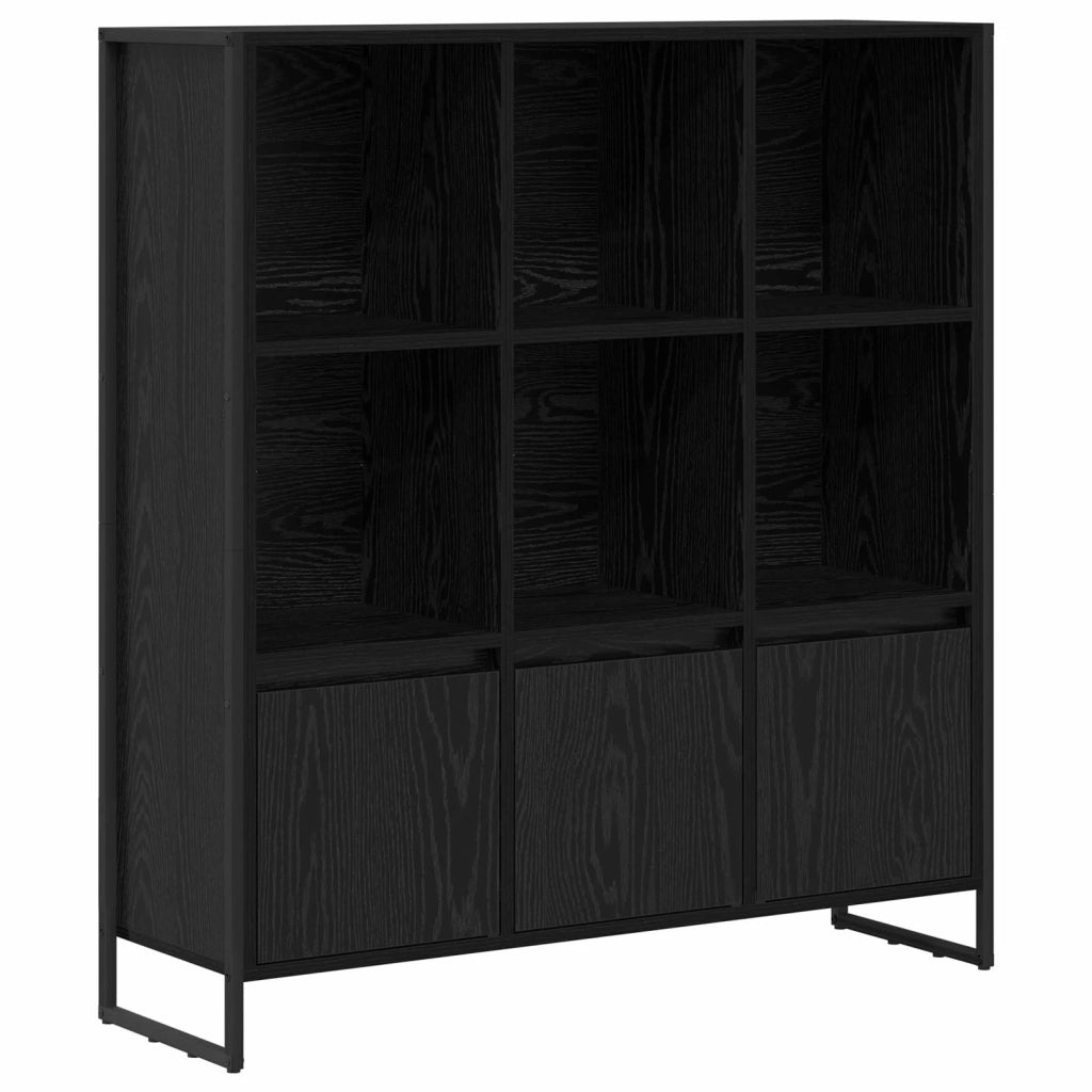 Armadio per Libri 2 pcs Rovere Nero 99,5 x 30 x 108 cm