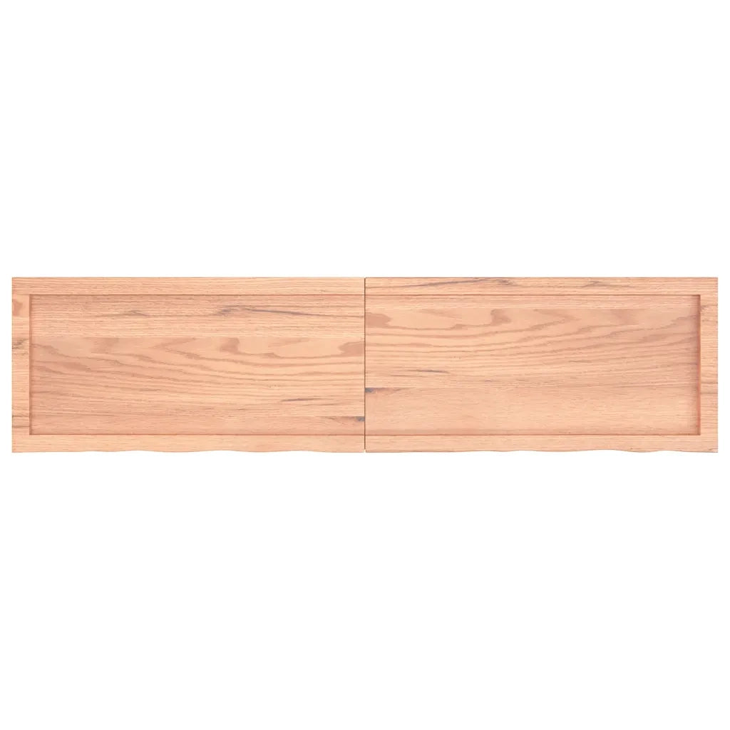Piano Tavolo Marrone 160x40x(2-4) cm Massello Rovere Trattatocod mxl 96837