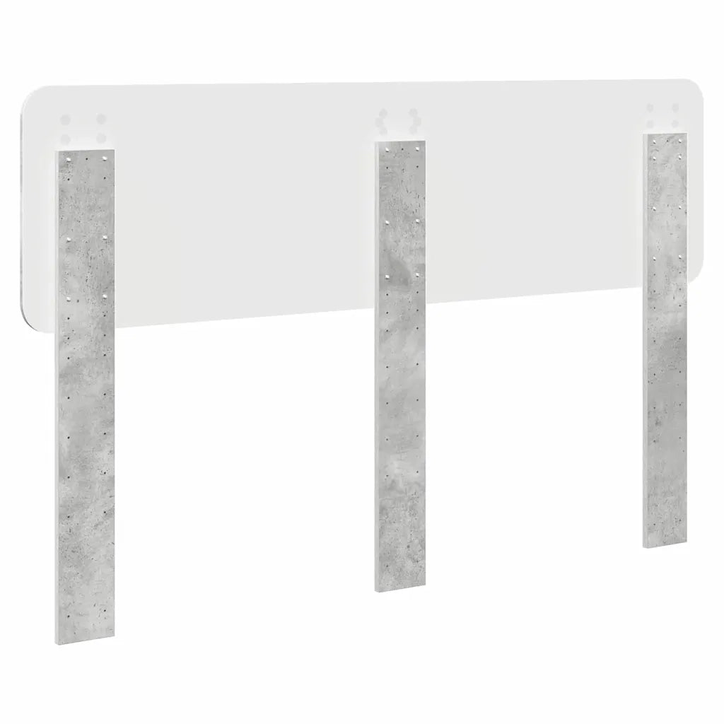 Testiera-Testata-Testiera Decorativa Grigio cemento 140 cm Legno multistrato 244902