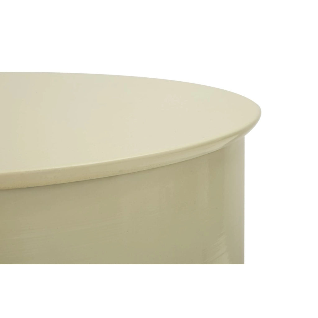 Tavolino VKH1079, Beige, Metallo, 31x31x46 cm