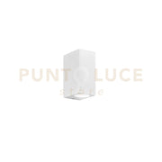 APPLIQUE BIEMISSIONE QUBO BIANCA 2 LUCI ATTACCO GU10 IP54 6,7X9,3X15,1CM