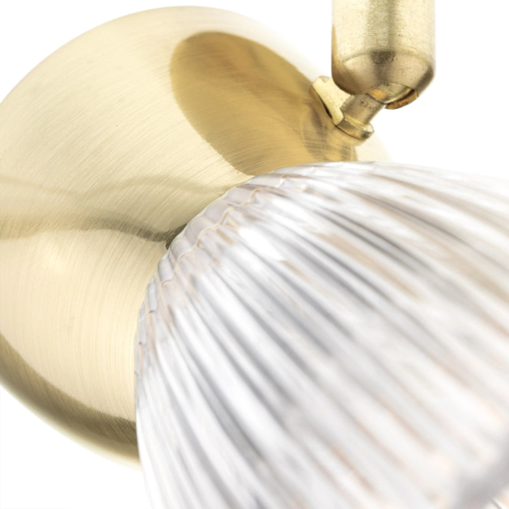 Plafoniera Milagro Best oro satinato vetro 1xE14 40W