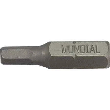 INSERTO PER VITI ESAGONO 1/4 MUNDIAL 6 mm - 12 pezzi- MUNDIAL