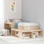 vidaXL Comodino con Scrivania 232x122x75 cm in Legno Massello di Pino