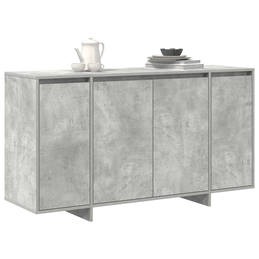 Credenza Grigio cemento 135 x 41 x 75 cm Legno multistrato 3333889