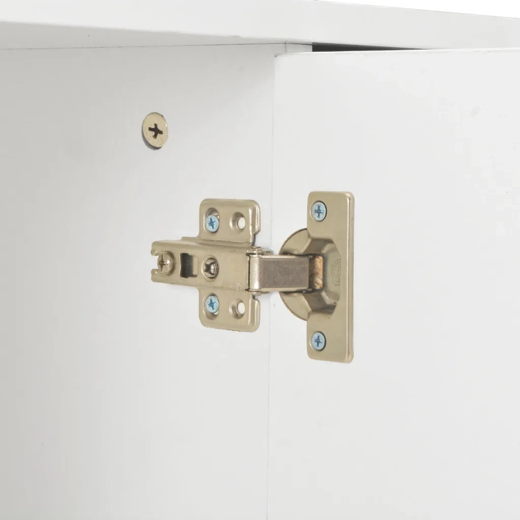 Credenza-Buffet-Armadio da cucina Bianco Lucido 107x35x80,5 cm