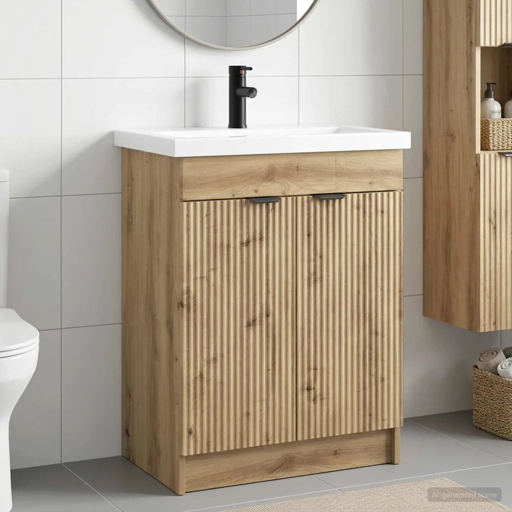 Set di mobili per il bagno Rovere Artigianale 56 x 37,5 x 81 cm 3404153