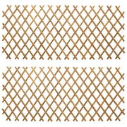Recinto Trellis Espandibile 2 pz Marrone Chiaro 100 x 105 cm CFW9078196