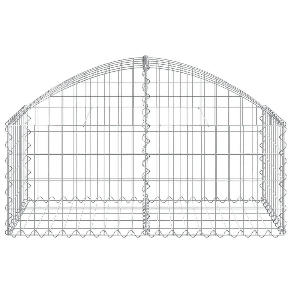 Cesto Gabbione ad Arco 100x50x40/60 cm Ferro Zincato 153432