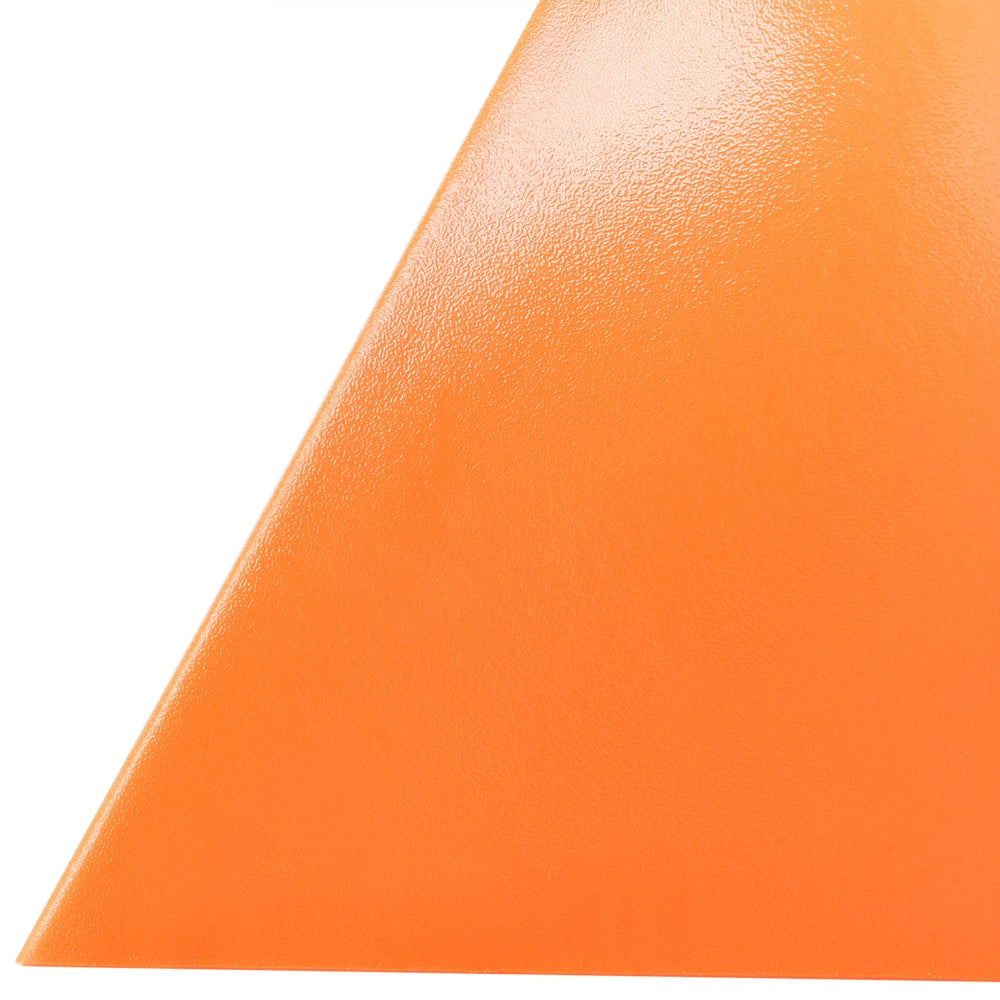 Tavolino in plastica tringolare arancione soggiorno elegante
