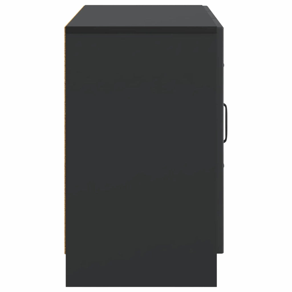 Credenza Nero 89 x 34,5 x 57 cm Legno ingegnerizzato