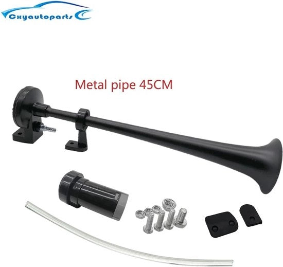 L'Altoparlante - Altoparlante 12 Volt - Fischietto - Altoparlante con Compressore - Altoparlante 12 Volt Compressore - Suono di Tromba - Nero