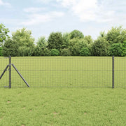 Palo della recinzione 2 pcs Grigio 90 cm 42012753