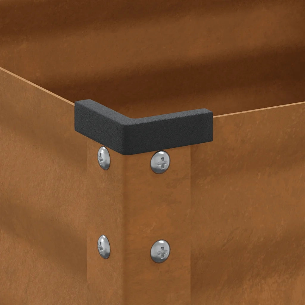 Fioriera da giardino 100x45x90 cm in acciaio corten 4008974