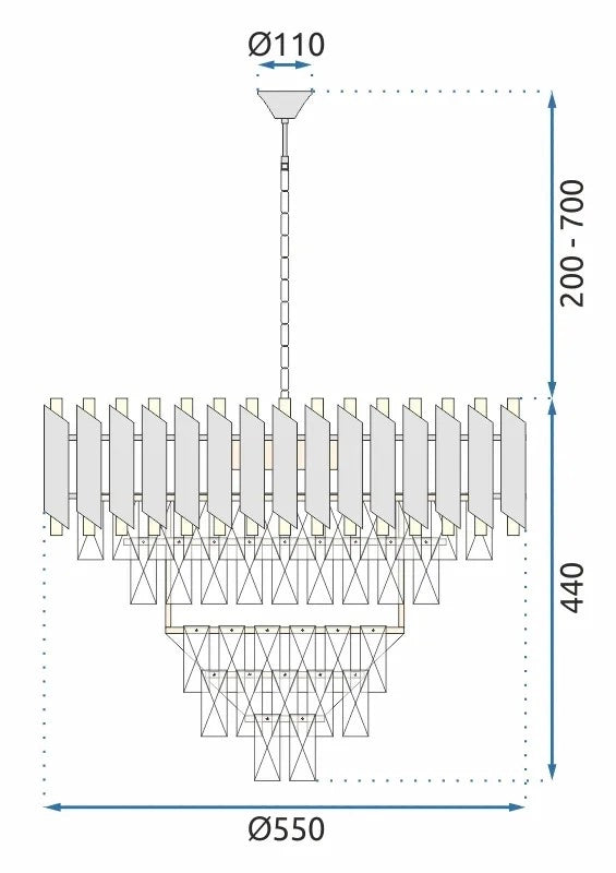 Lampada Cristal App1058-cp