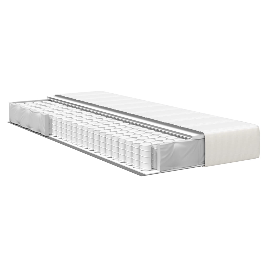 Materasso panna a molle insacchettate - Sensazione media - 80x200x20 cm tessuto