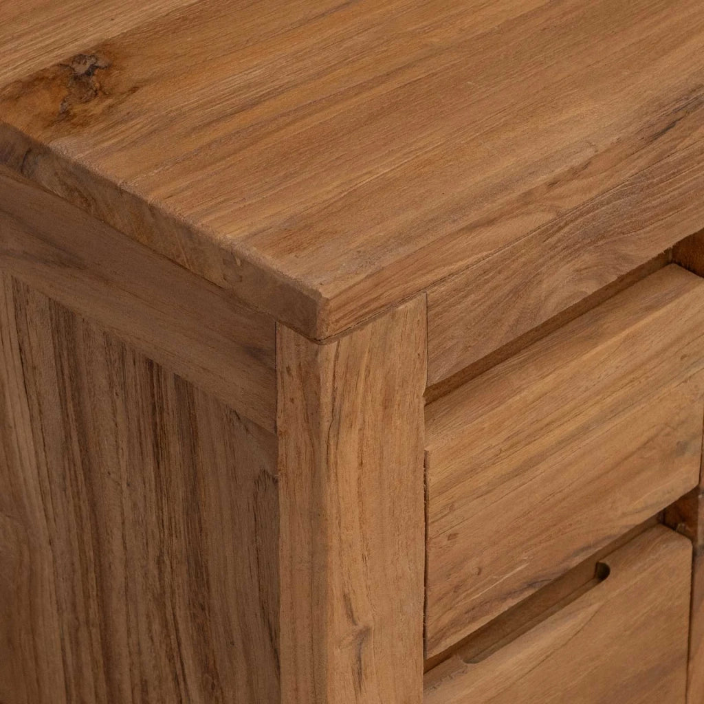 Mobile TV 110 x 30 x 40 cm Naturale Legno di teak solido 42024263