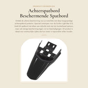 Spatbordo posteriore in fibra di carbonio robusto - Protezione per spatbordo - Protezione dall'acqua del motore - Per SurRon Light Bee X/S - Alta qualità del servizio - Riduzione delle schegge