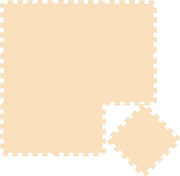 Matrice di gomma – 30x30cm 9 pezzi – Mat per pavimento – Mat per bambini e bambine – Beige