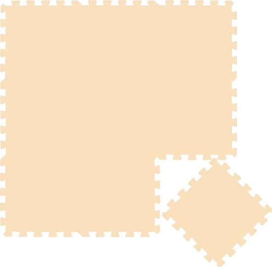 Matrice di gomma – 30x30cm 9 pezzi – Mat per pavimento – Mat per bambini e bambine – Beige